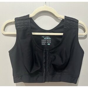 MARENA Recovery Post Surgery Front Closure Black Bra 40C USA